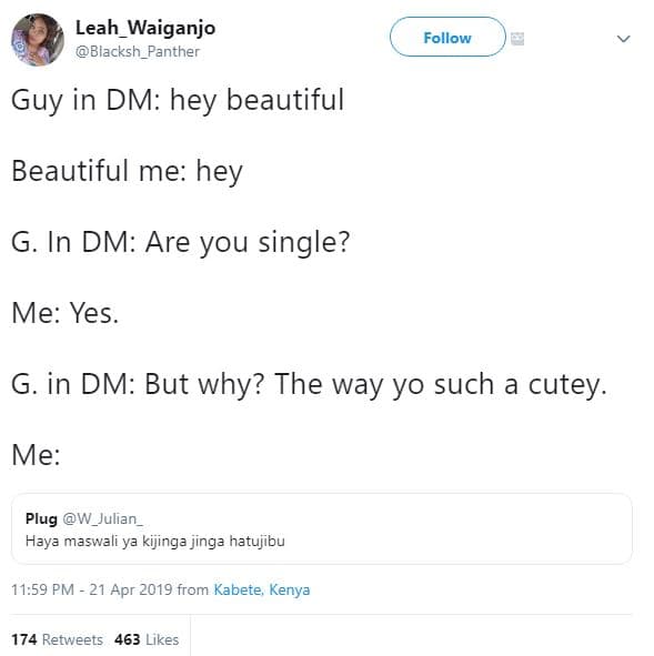 Leah_waiganjo blacksh_panther follow guy in dm hey beautiful beautiful me hey g.