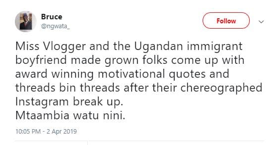 Bruce ngwata follow miss vlogger and the ugandan immigrant boyfriend made grown