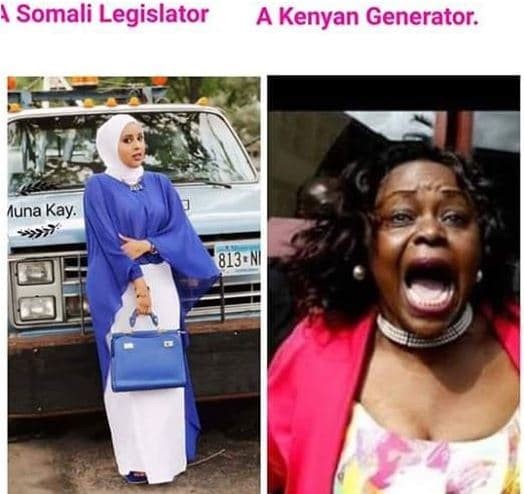 1 somali legislator a kenyan generator. una kay '813ni
