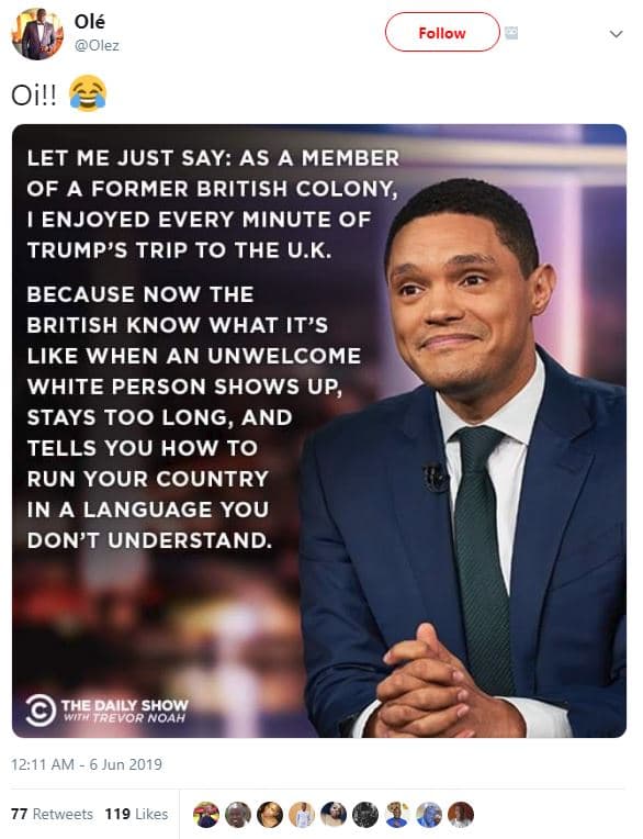 Olé olez follow oi!! let me just say as a member of former british colony, 1 enj