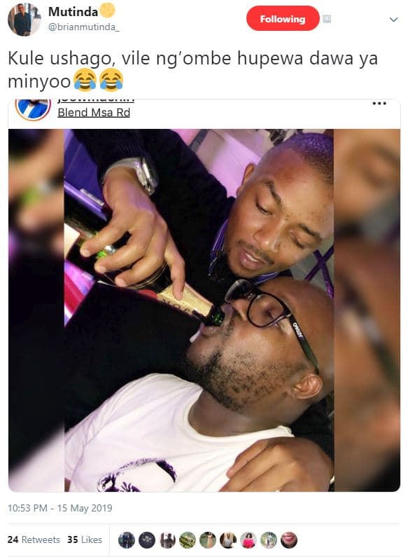 Mutinda brianmutinda following kule ushago vile ng'ombe hupewa dawa ya minyoo bl