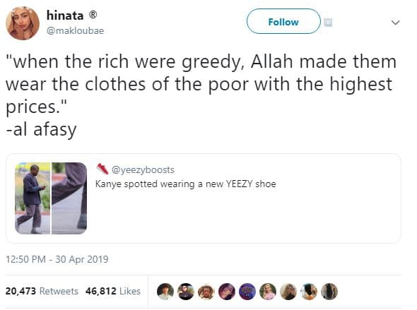 Hinata makloubae follow when the rich were greedy, allah made them wear the clot