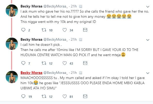 Becky moraa beckymoraa 21h ask mum who gave her his no.2?77? s0 she calls the fr