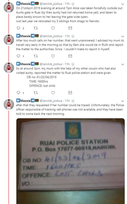 Maxxie lamjob_joshua 11h on 21stpril evening at around tom alice was taken force