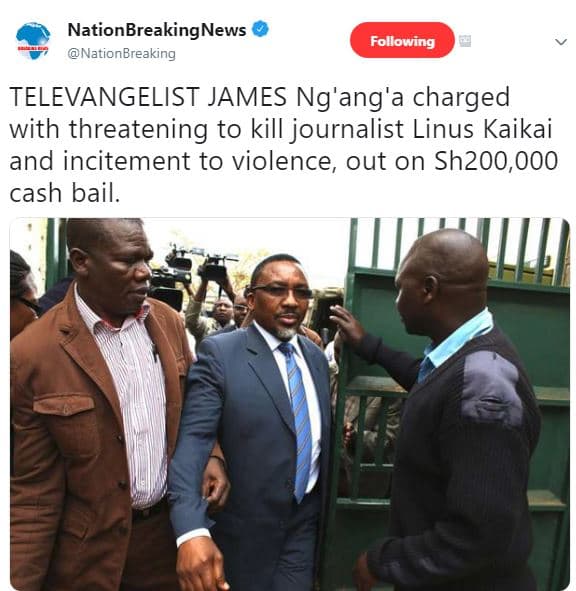 Nationbreakingnews nationbreaking following televangelist james ng'ang'a charged