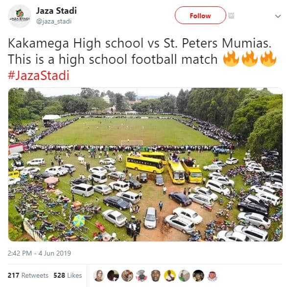 Jaza stadi jaza_stadi follow kakamega high school vs st. peters mumias. this is