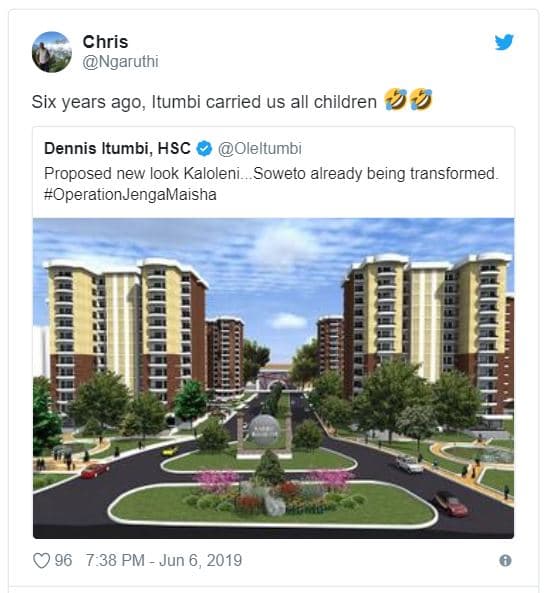 Chris ngaruthi six years ago itumbi carried us all children dennis itumbi, hsc o