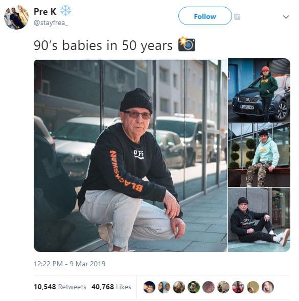 Pre k stayfrea _ follow 90's babies in 50 years f 12.22 pm mar 10,548 retweets 4