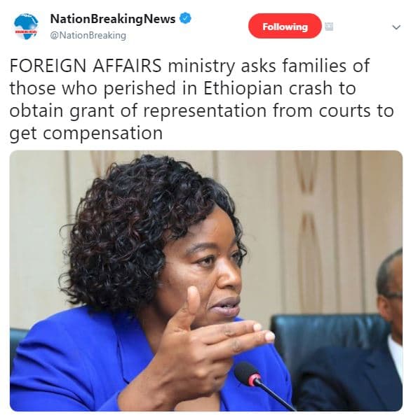 Nationbreakingnews nationbreaking following foreign affairs ministry asks famili