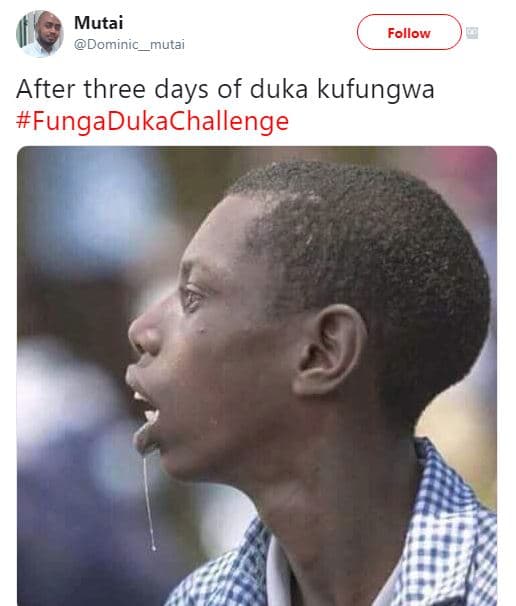 Mutai dominic_mutai follow after three days of duka kufungwa fungadukachallenge