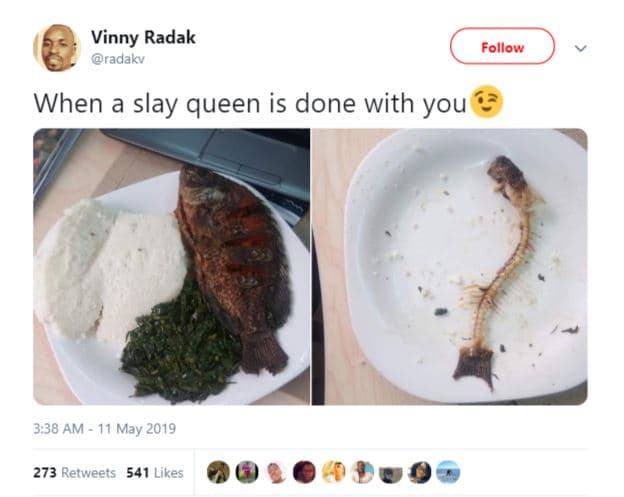 Vinny radak radakv follow when a slay queen is done with you 3.38 am may 273 ret