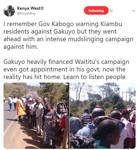 Kenya west kinyanboy following remember gov kabogo warning kiambu residents agai