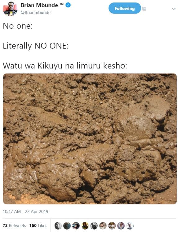 Brian mbunde brianmbunde following no one literally no one watu wa kikuyu na lim