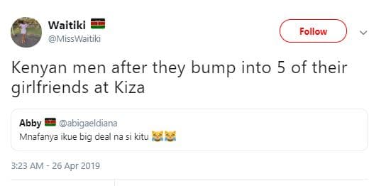 Waitiki miss waitiki follow kenyan men after they bump into 5 of their girlfrien