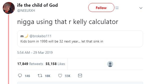 Ife the child of god neelrxh follow nigga using that kelly calculator brokebo111