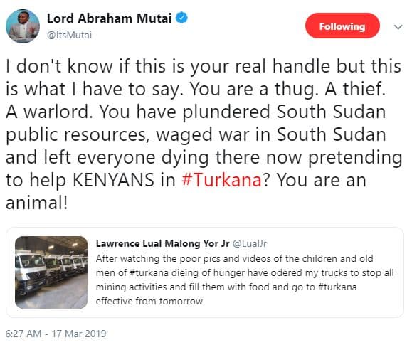 Lord abraham mutai itsmutai following don't know if this is your real handle but