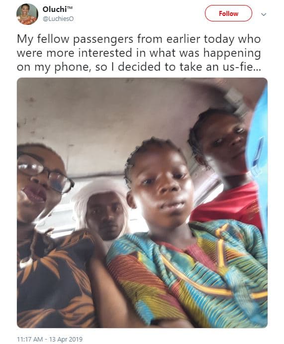 Oluchi luchieso follow my fellow passengers from earlier today who were more int