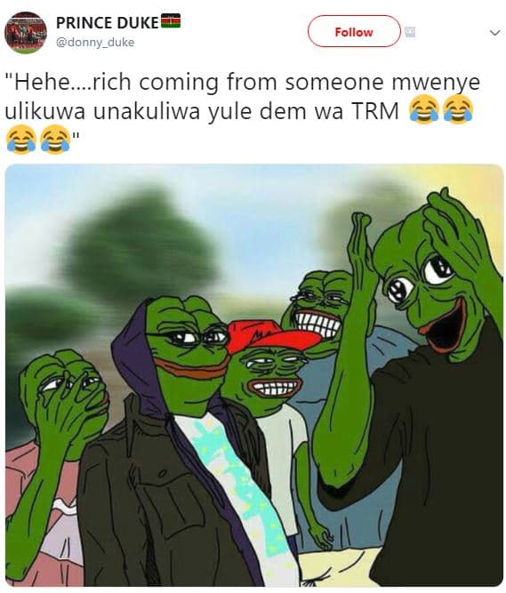 Prince duke donny_duke follow hehe. rich coming from someone mwenye ulikuwa unak