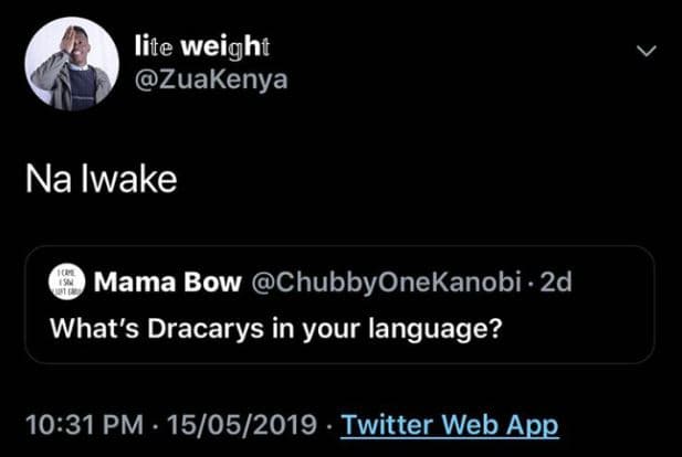 Lite weight zuakenya na iwake mama bow chubbyonekanobi 2d what's dracarys in you