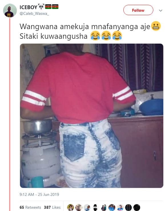Iceboy caleb_waswa follow wangwana amekuja mnafanyanga aje sitaki kuwaangusha 9,