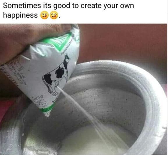 Sometimes its good to create your own happiness