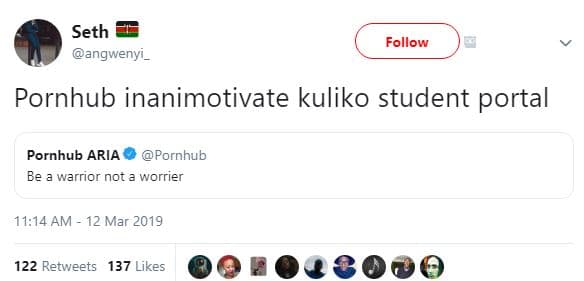 Seth angwenyi _ follow pornhub inanimotivate kuliko student portal pornhub aria
