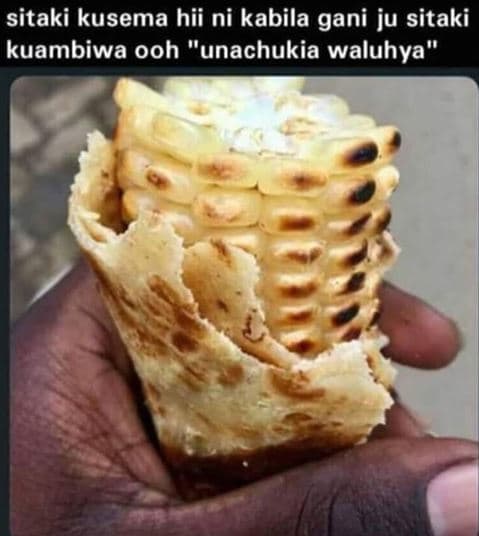 Sitaki kusema hii ni kabila gani ju sitaki kuambiwa ooh 'unachukia waluhya