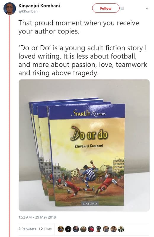 Kinyanjui kombani kkombani follow that proud moment when you receive your author