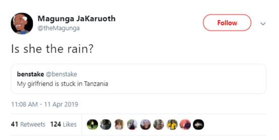 Magunga jakaruoth themagunga follow is she the rain? benstake benstake my girlfr
