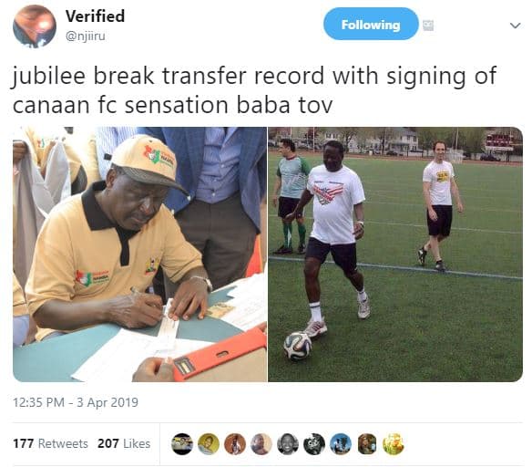 Verified njiiru following jubilee break transfer record with signing of canaan f