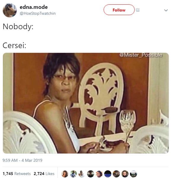 Edna.mode hoestoptwatchin follow nobody cersei wlister_poss1ble 9.59 am 4 mar 1,