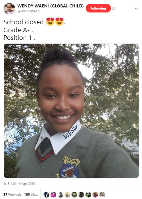 Wendy waeni global child following wendywaeni school closed grade a position stc