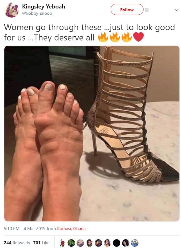 Kingsley yeboah kobby_snoop follow women go through these just to look good for