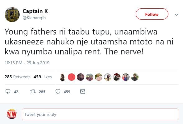 Captain k kianangih follow young fathers ni taabu tupu, unaambiwa ukasneeze nahu