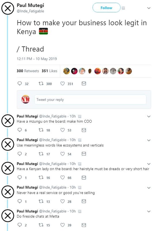 Paul mutegi inde_fatigable follow how to make your business look legit in kenya