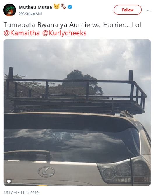 Mutheu mutua akenyangirl follow tumepata bwana ya auntie wa harrier_ lol kamaith