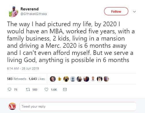 Reverend githakakgihaka follow the way had pictured my life, by would have an mb