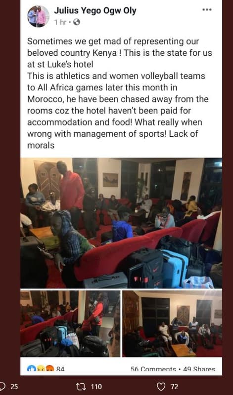 Julius yego ogw oly lhr sometimes we get mad of representing our beloved country