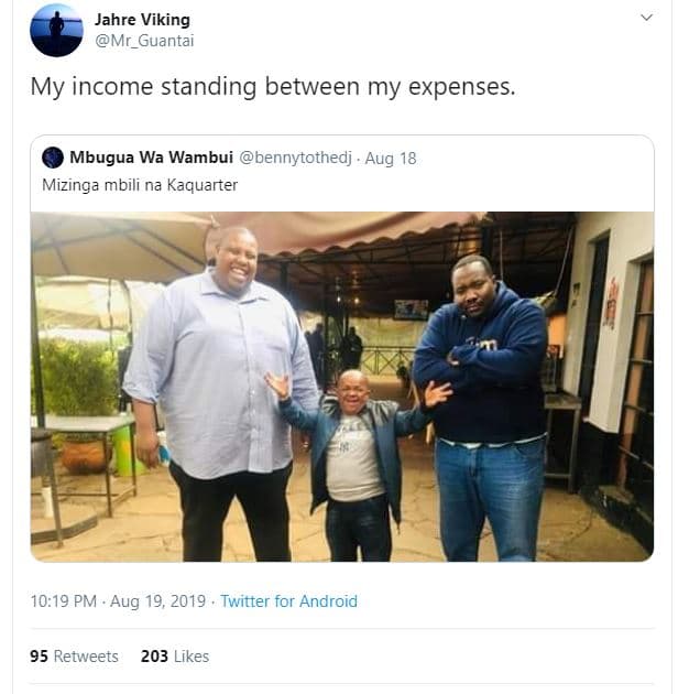 Jahre viking mr_guantai my income standing between my expenses. mbugua wa wambui