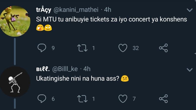 Trçy kanini_mathei 4h si mtu tu anibuyie tickets za iyo concert ya konshens 9 22
