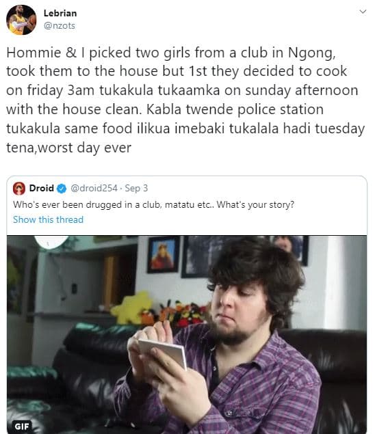Lebrian nzots hommie picked two girls from a club in ngong, took them to the hou