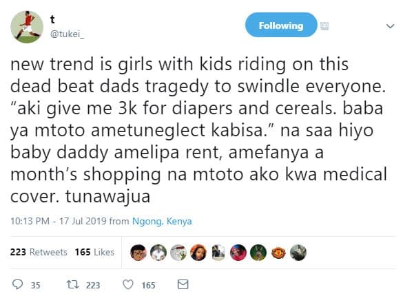 Following tukei _ new trend is girls with kids riding on this dead beat dads tra