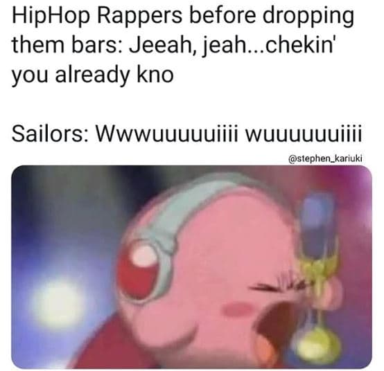 Hiphop rappers before dropping them bars jeeah jeah. chekin' you already kno sai