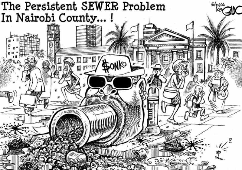 The persistent sewer problem in nairobi county ! agob ji oko
