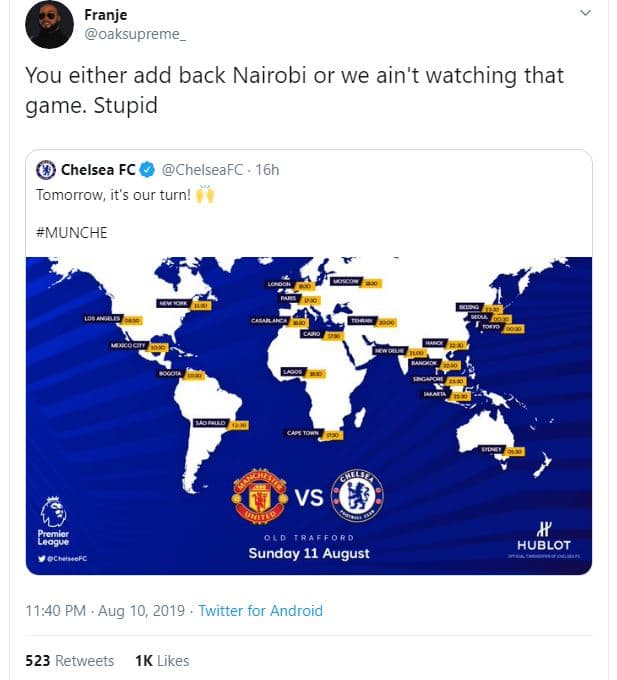 Franje oaksupreme you either add back nairobi or we ain't watching that game. st