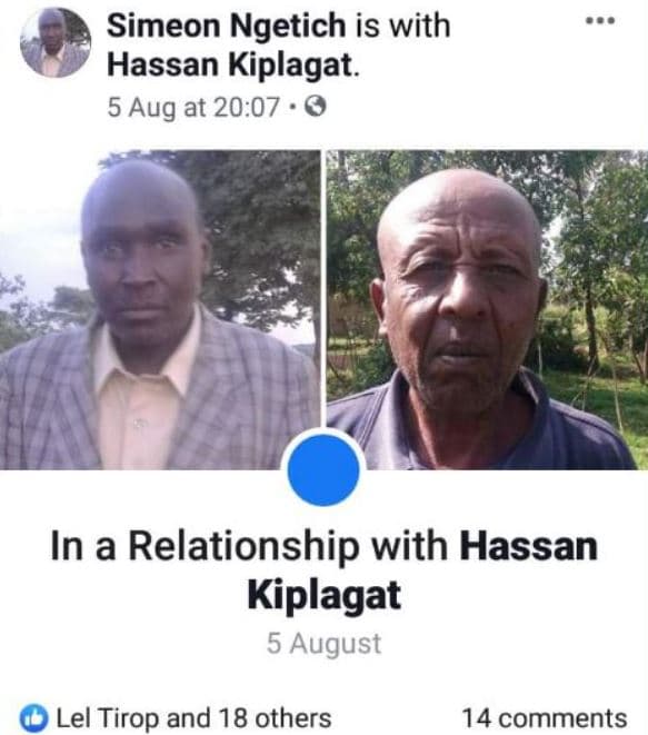 Simeon ngetich is with hassan kiplagat. 5 aug at 20.07 in a relationship with ha