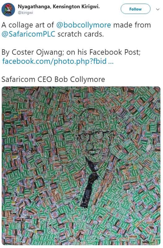 Nyagathanga, kensington kirigwi. follow kirigwi a collage art of bobcollymore ma