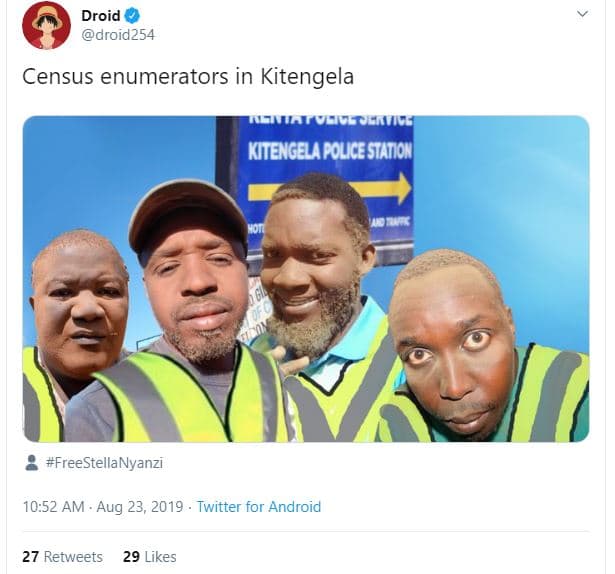 Droid droid254 census enumerators in kitengela fgoead kitengela pouice station f