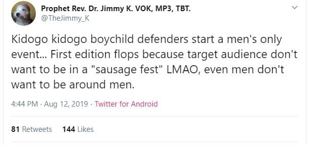 Prophet rev. dr. jimmy k. vok, mp3, tbt. thelimmy_k kidogo kidogo boychild defen