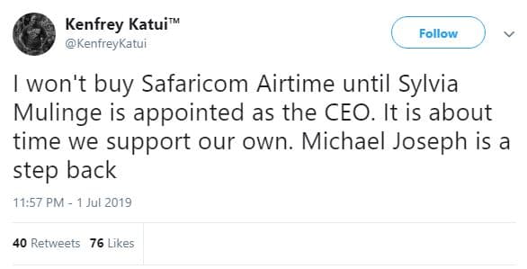 Kenfrey katui' kenfreykatui follow won't buy safaricom airtime until sylvia muli